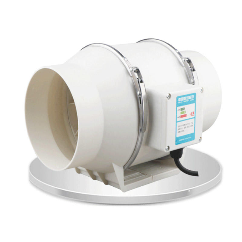 Ventilador de refuerzo de conducto en línea para hidroponía y ventilación de invernadero
